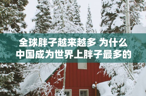 全球胖子越来越多 为什么中国成为世界上胖子最多的国家