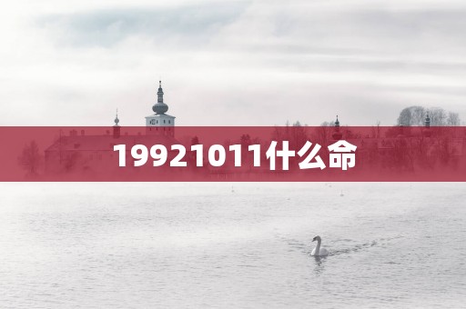 19921011什么命