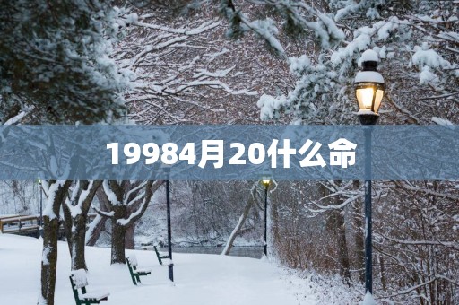 19984月20什么命