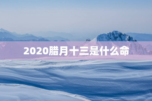 2025腊月十三是什么命