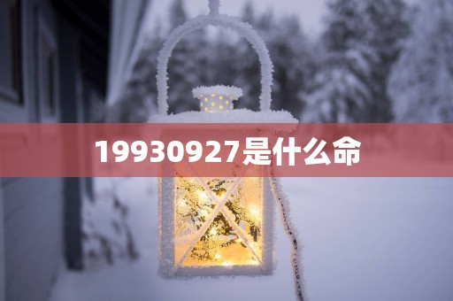 19930927是什么命