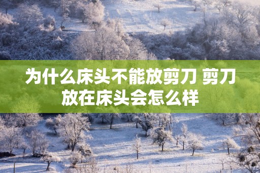 为什么床头不能放剪刀 剪刀放在床头会怎么样
