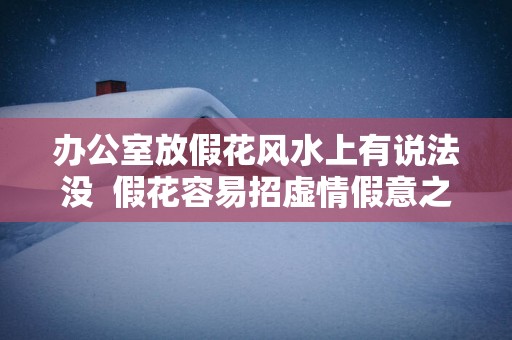 办公室放假花风水上有说法没  假花容易招虚情假意之人