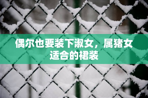 偶尔也要装下淑女，属猪女适合的裙装