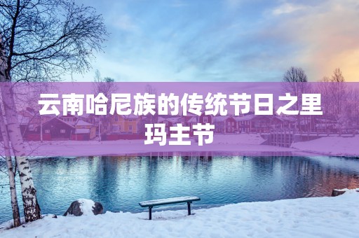 云南哈尼族的传统节日之里玛主节