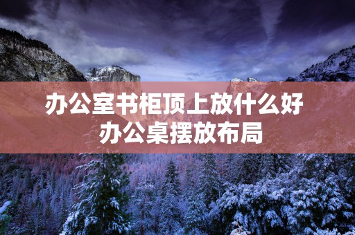 办公室书柜顶上放什么好  办公桌摆放布局