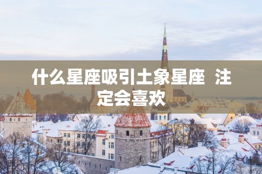 什么星座吸引土象星座  注定会喜欢