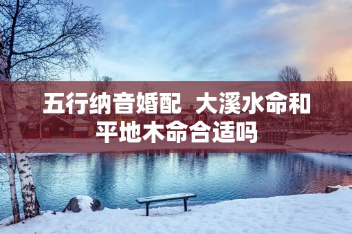五行纳音婚配  大溪水命和平地木命合适吗