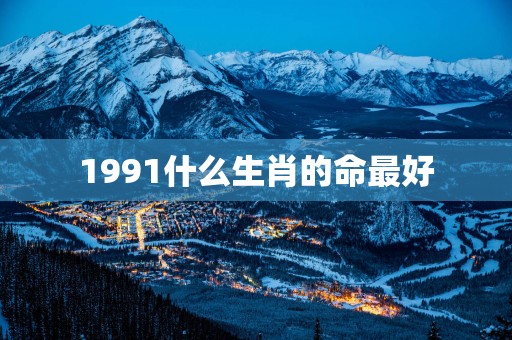 1991什么生肖的命最好
