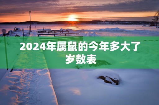 2025年属鼠的今年多大了 岁数表
