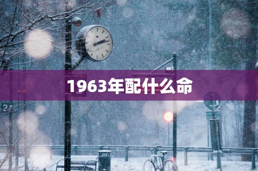 1963年配什么命