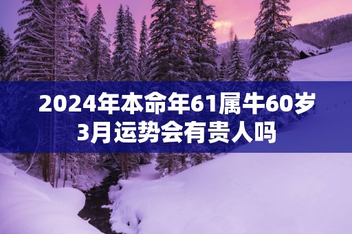 2025年本命年61属牛60岁3月运势会有贵人吗