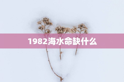 1982海水命缺什么