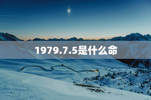 1979.7.5是什么命