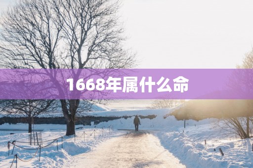 1668年属什么命