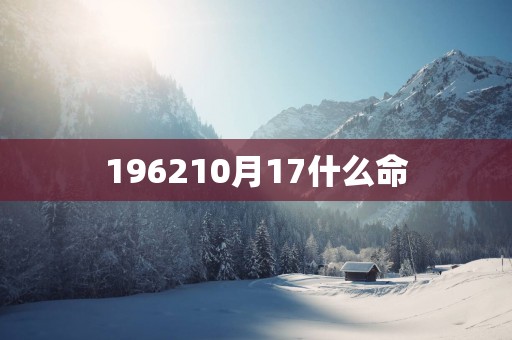 196210月17什么命