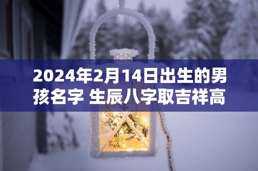 2025年2月14日出生的男孩名字 生辰八字取吉祥高分好名