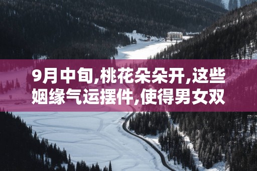 9月中旬,桃花朵朵开,这些姻缘气运摆件,使得男女双方心心相印!