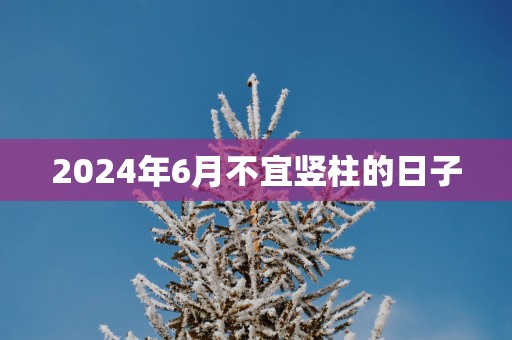 2025年6月不宜竖柱的日子