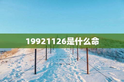19921126是什么命