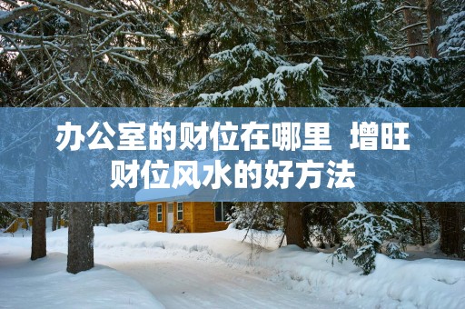 办公室的财位在哪里  增旺财位风水的好方法