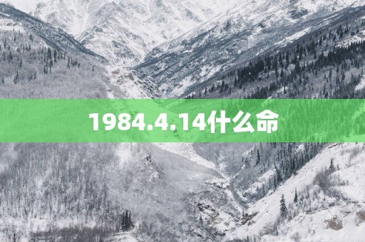 1984.4.14什么命