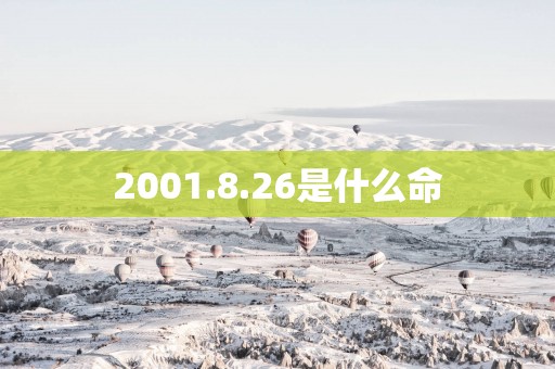 2001.8.26是什么命