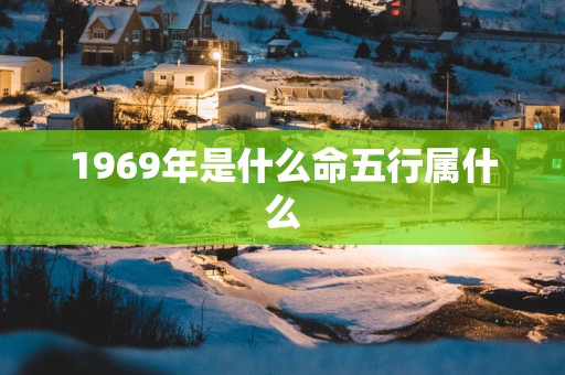 1969年是什么命五行属什么