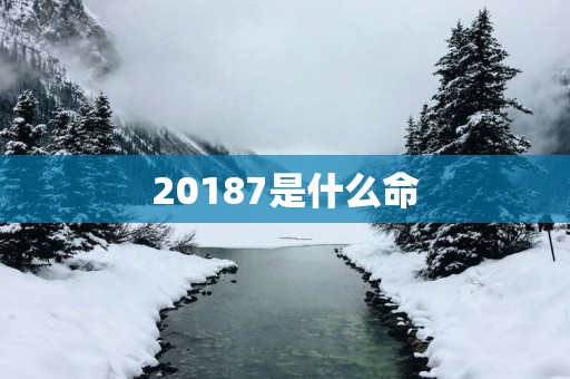 20187是什么命