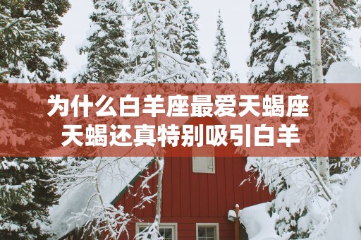 为什么白羊座最爱天蝎座 天蝎还真特别吸引白羊