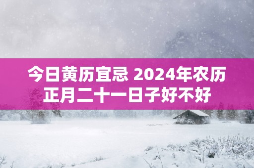 今日黄历宜忌 2025年农历正月二十一日子好不好