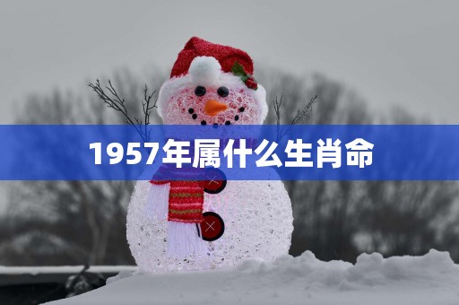 1957年属什么生肖命