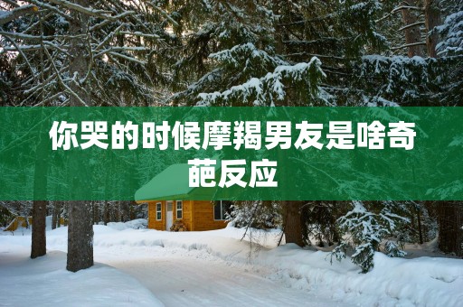 你哭的时候摩羯男友是啥奇葩反应