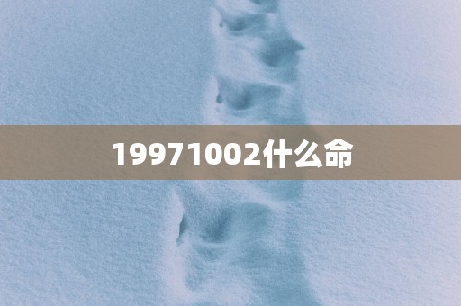 19971002什么命