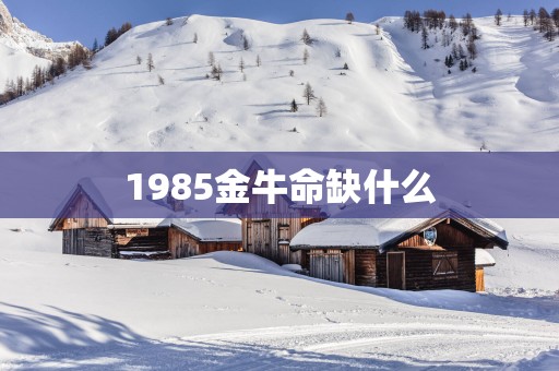 1985金牛命缺什么