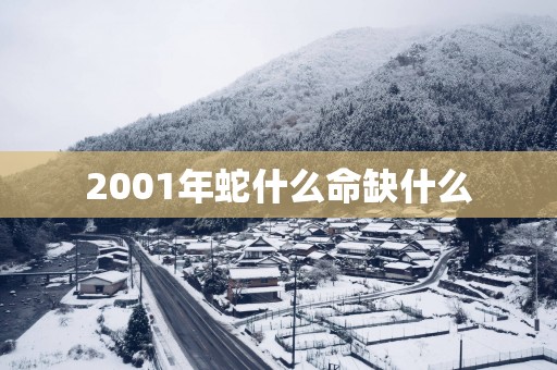 2001年蛇什么命缺什么