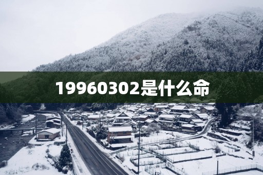 19960302是什么命