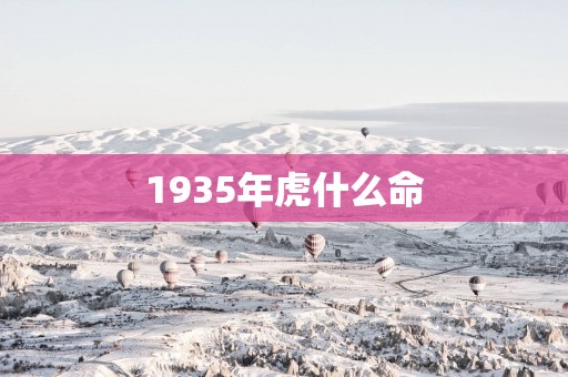 1935年虎什么命