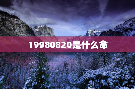 19980820是什么命