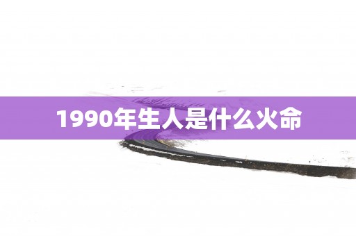 1990年生人是什么火命