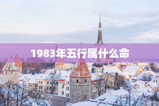 1983年五行属什么命