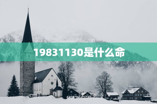 19831130是什么命