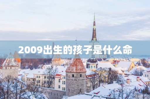2009出生的孩子是什么命