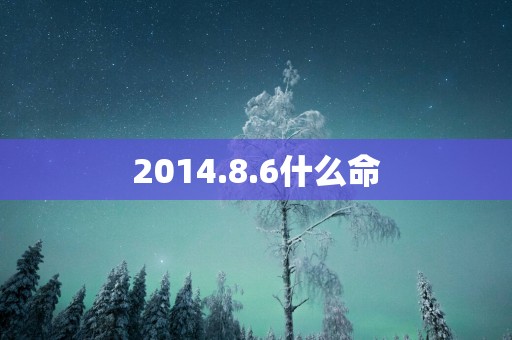 2014.8.6什么命