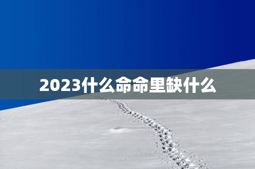 2025什么命命里缺什么