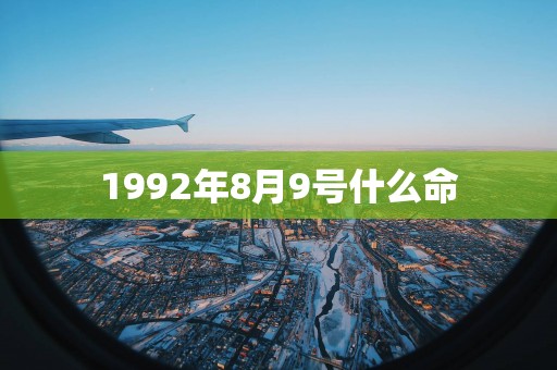 1992年8月9号什么命