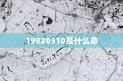 19820510是什么命