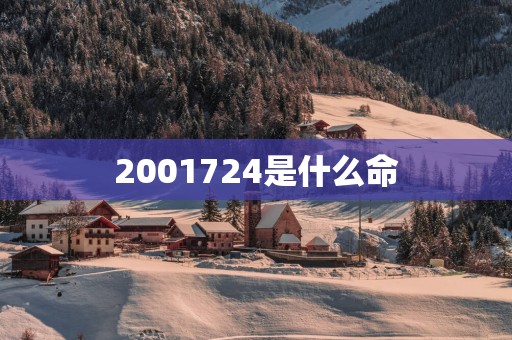 2001724是什么命