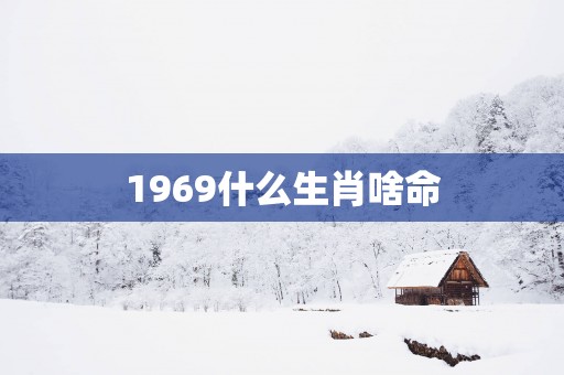 1969什么生肖啥命