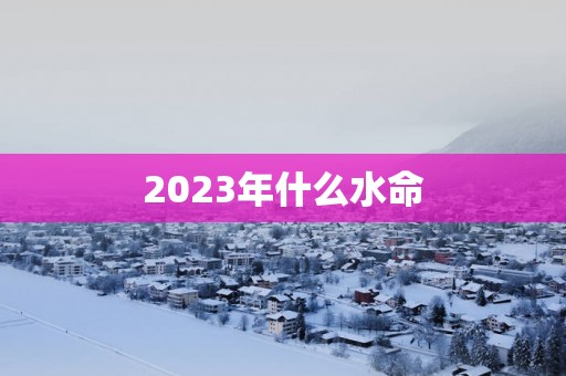 2025年什么水命